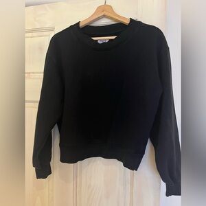 MATE organic fleece raw neckline sweatshirt